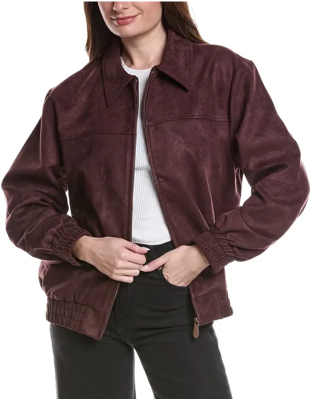 Faux Suede Work Jacket