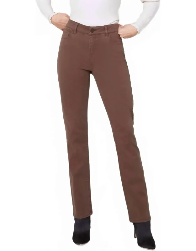 Pocket Straight Leg Tencel Pants