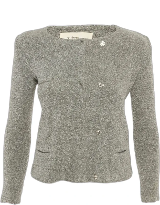 Textured Knit Button Front Cardigan