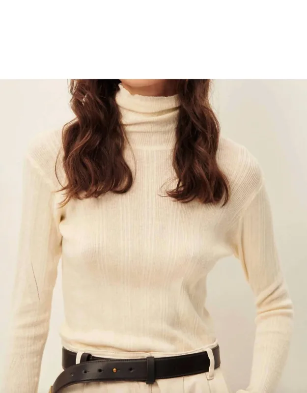 Norte Slim-fitting Turtleneck Top