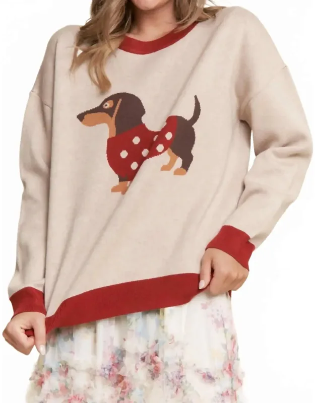 Christmas Dachshund Sweater