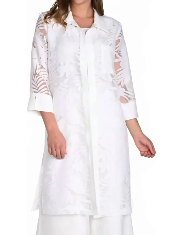Casual Button Tropical Print Tunic Dress