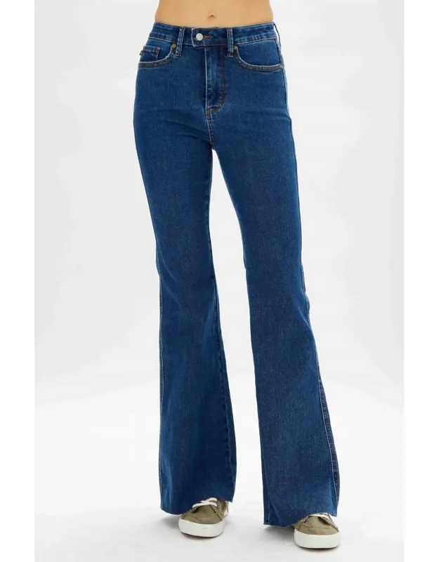 High Waist Tummy Control Flare Jeans With Sorbtek Moisture Control