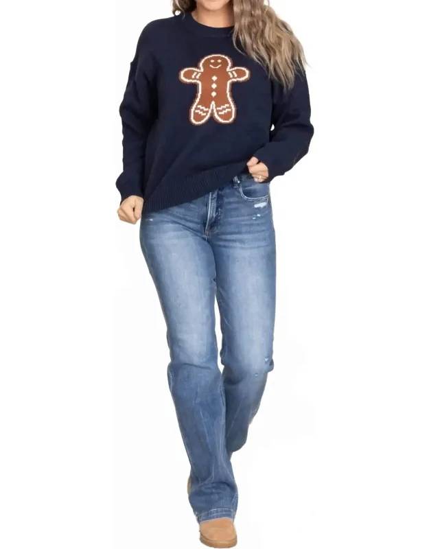 Gingerbread Man Long Sleeve Sweater