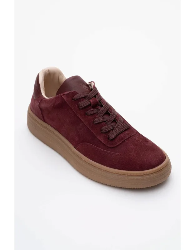 Fyore Leather Sneakers With 1.18-inch Durable Outsole And Breathable Design