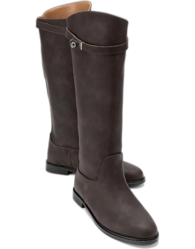 Yoko Knee High Boot With 1.0" Heel And Warm Lining