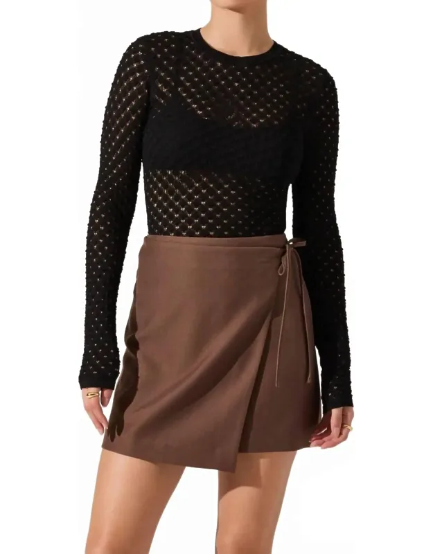 Textured Sweater Top