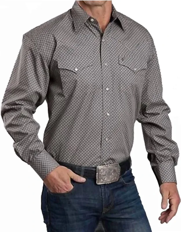 Snap Two Pocket Print Shirt