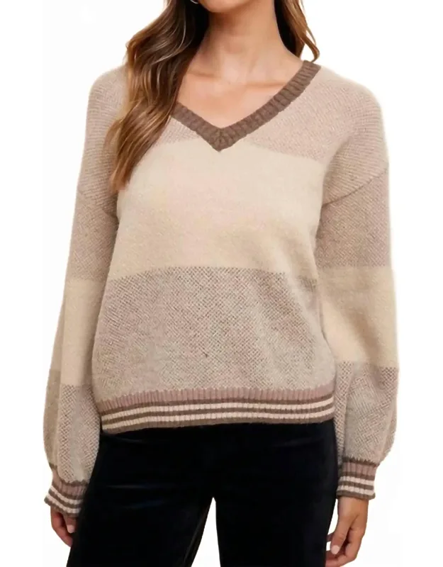 Block Sweater Top
