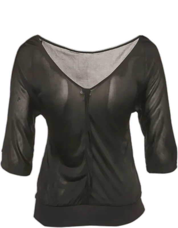 Jersey V-neck Top
