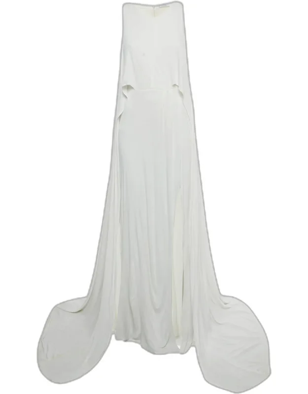 Jersey Cape Detail Maxi Dress