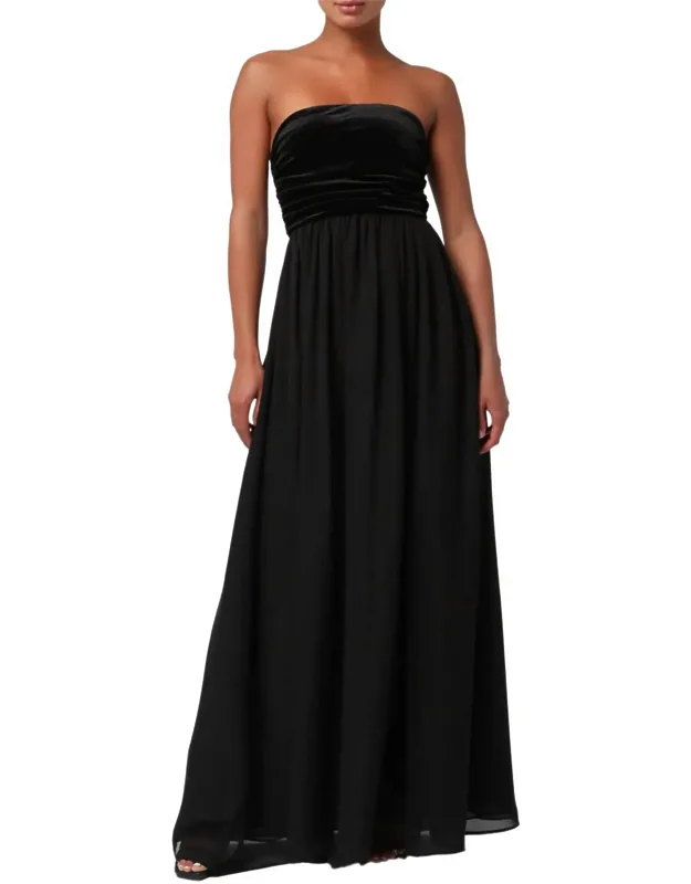 Briar Velvet Strapless Dress