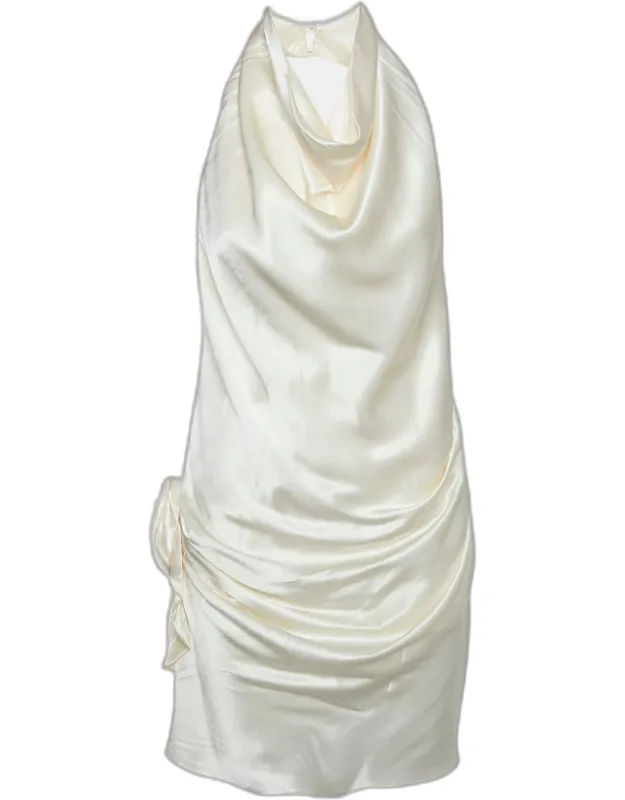 Satin Halter Neck Dress