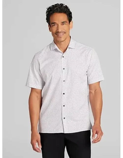 Modern Fit 4-way Stretch Button Up Shirt