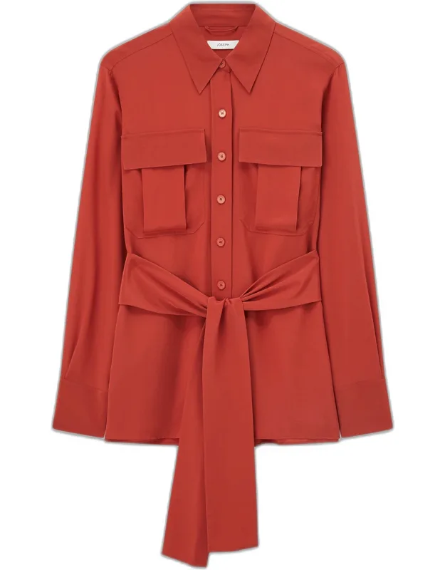 Crepe De Soie Silk Shirt