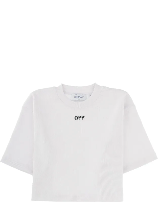 Cropped T-shirt With Logo