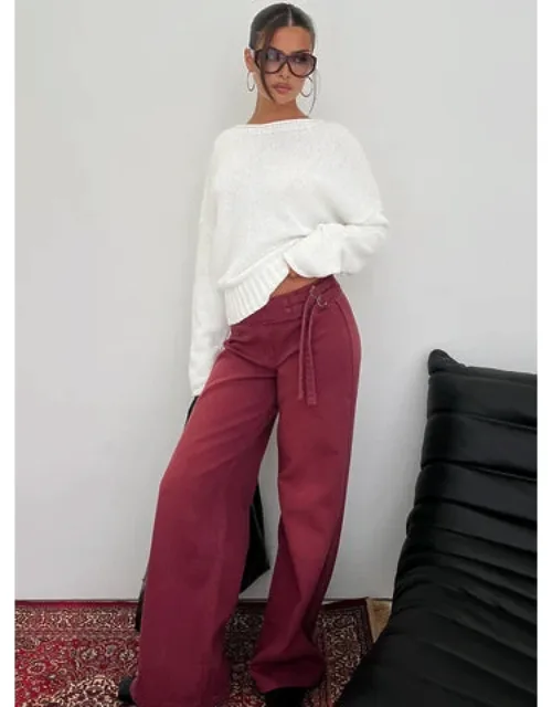 Boxie Mid Rise Wide Leg Jeans