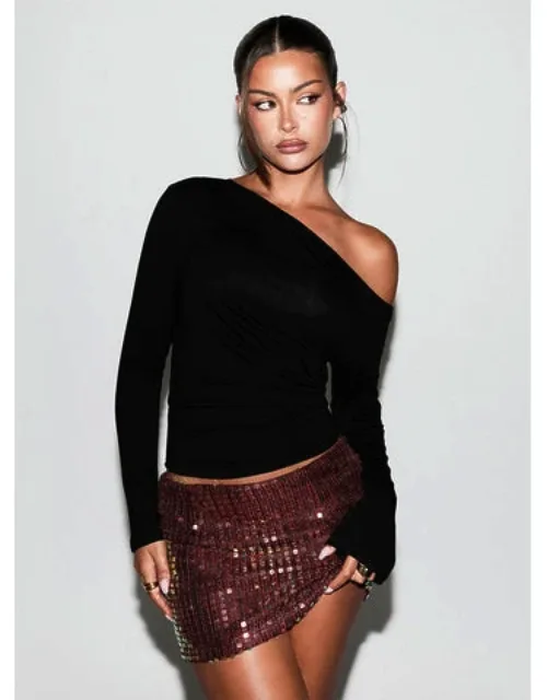 Zelaia Shimmer Mini Skirt