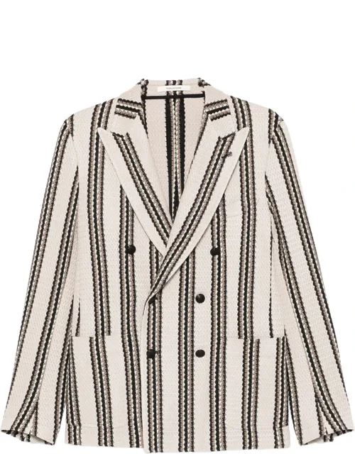 Blazer With Peak Lapels And Front Patch Pockets