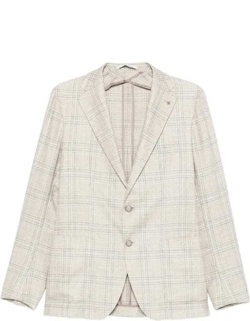 Checked Two-button Blazer