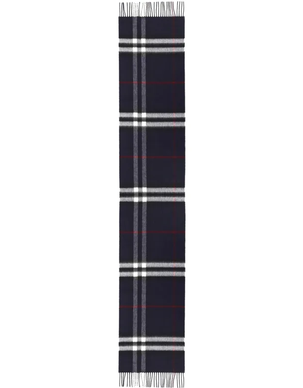 Check Cashmere Scarf