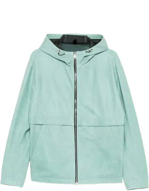 Hooded Leather Jacket