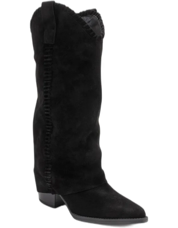 Clementina Leather Western Boots