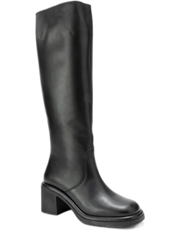 Fros Leather Knee High Boots
