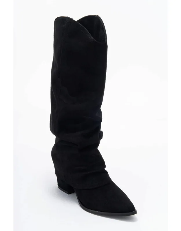 Elaris Block Heel Knee High Boots