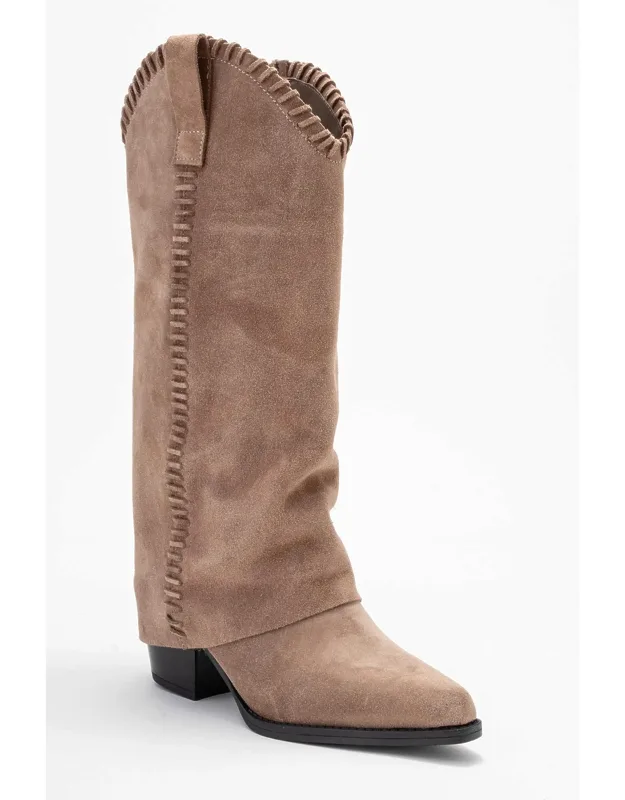 Clementina Leather Western Boots
