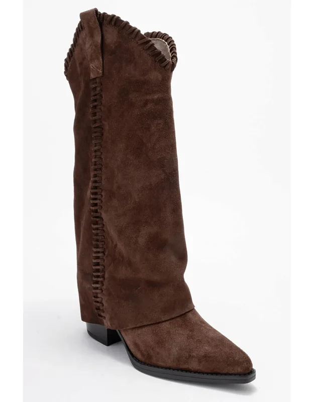 Clementina Leather Western Boots