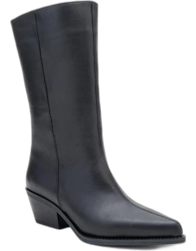 Juana Leather Pointed Toe Boots
