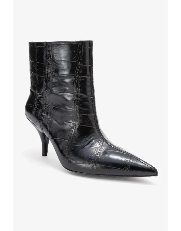 Brivelle Pointed Toe Boot With 2.7" Heel And 5.3" Shaft