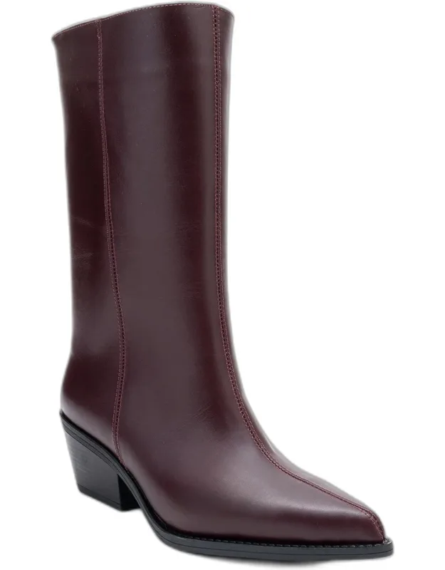 Juana Leather Pointed Toe Boots