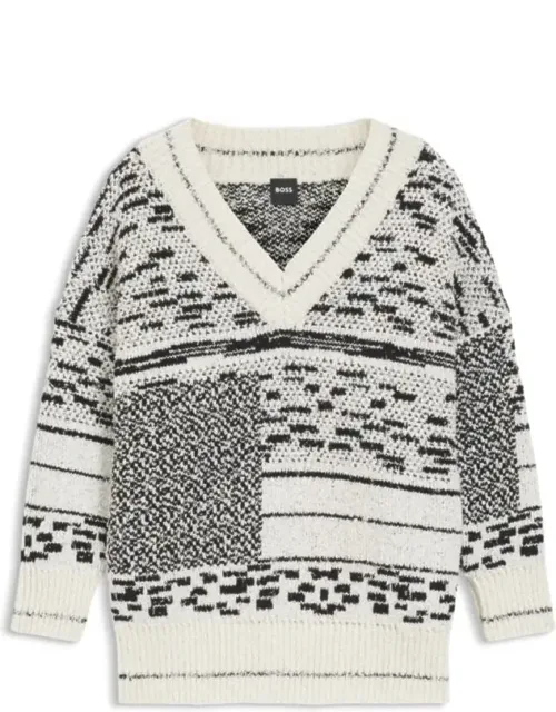 Jacquard-pattern Sweater