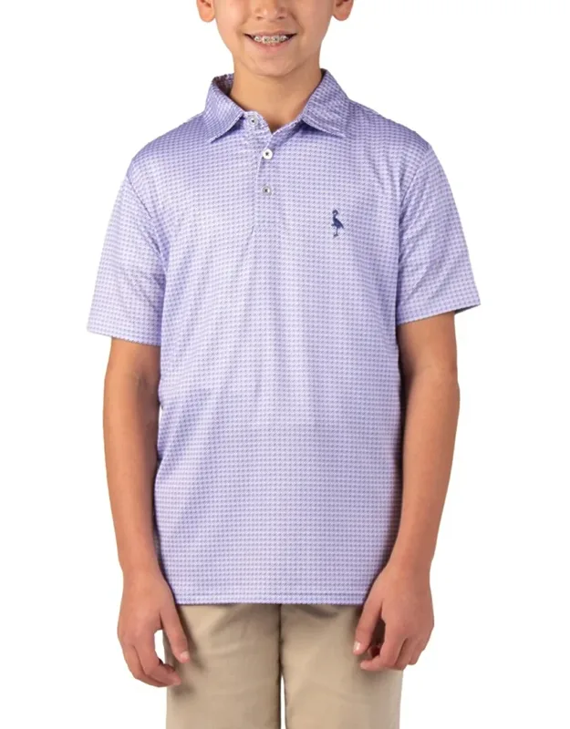 Floral Compass Performance Polo Shirt