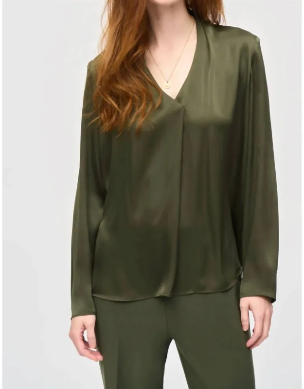 Satin Straight Top