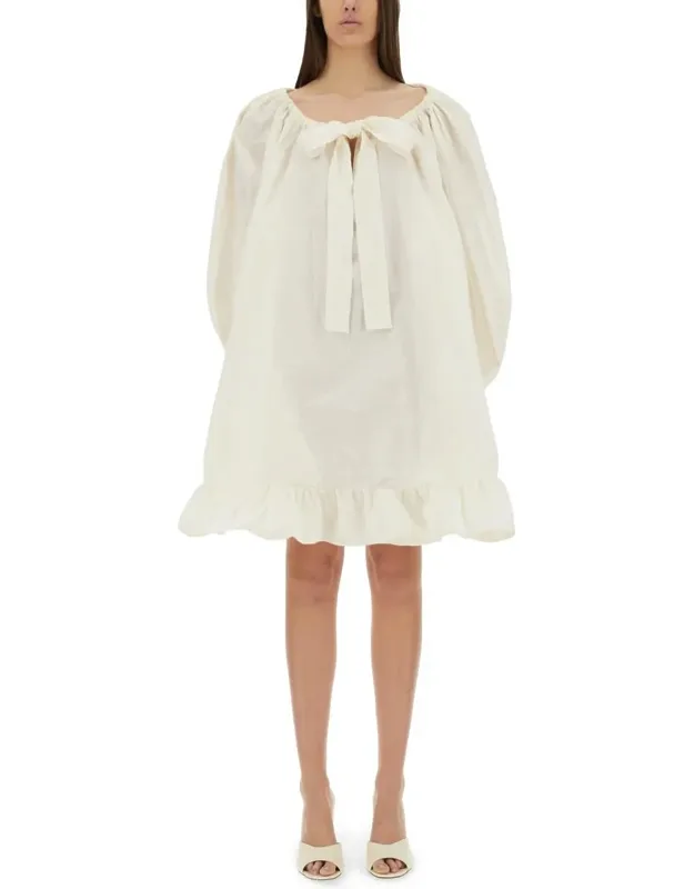 Ruffle Hem Dress - Oversize Fit, 100% Pest