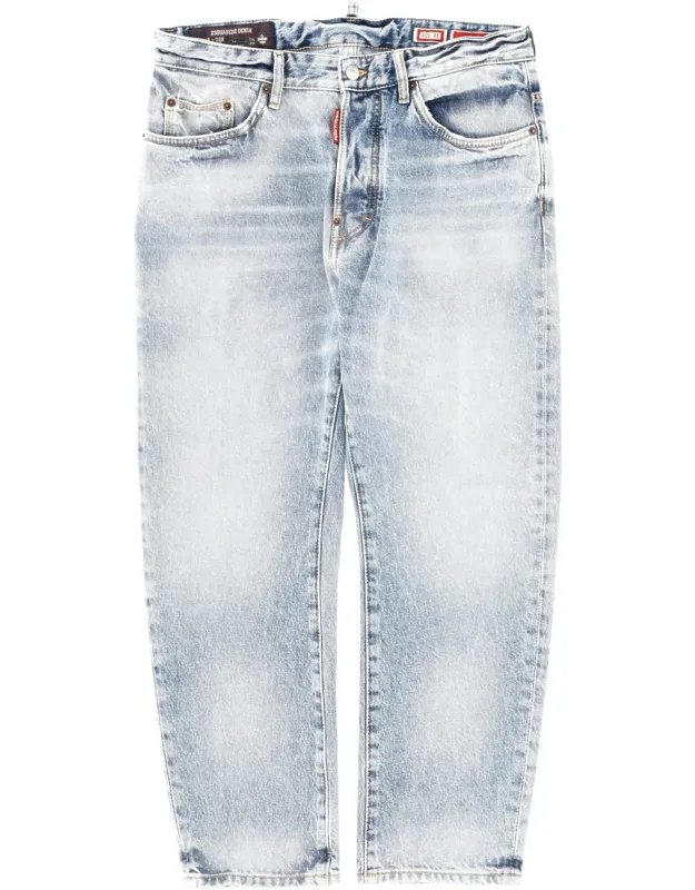 Dsquared Cotton Denim Jeans Made In Italy
