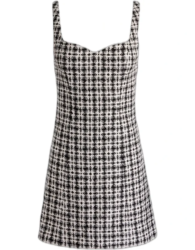 Sweetheart Tweed Mini Dress