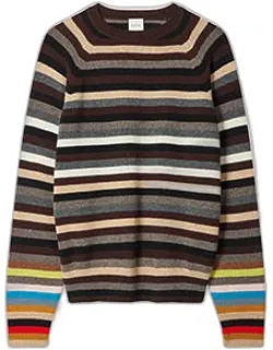 Contrast Stripe Knitted Sweater
