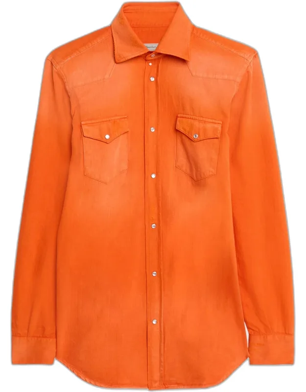 Cotton Snap-front Western Shirt
