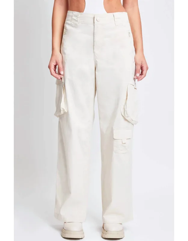 High Rise Cargo Jeans