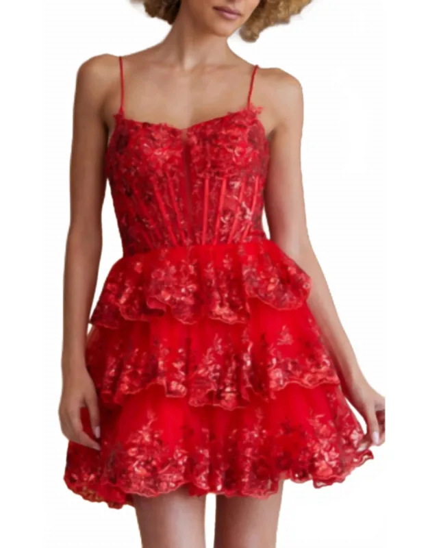 Lace Sequin Sleeveless Short Dress