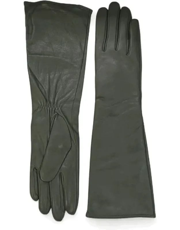 Long Leather Gloves