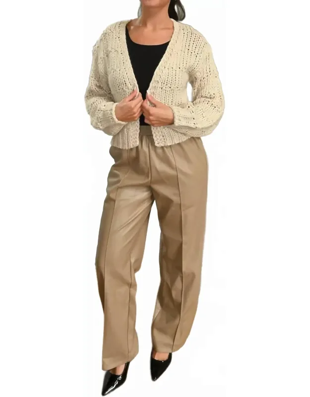 Faux Leather Pants