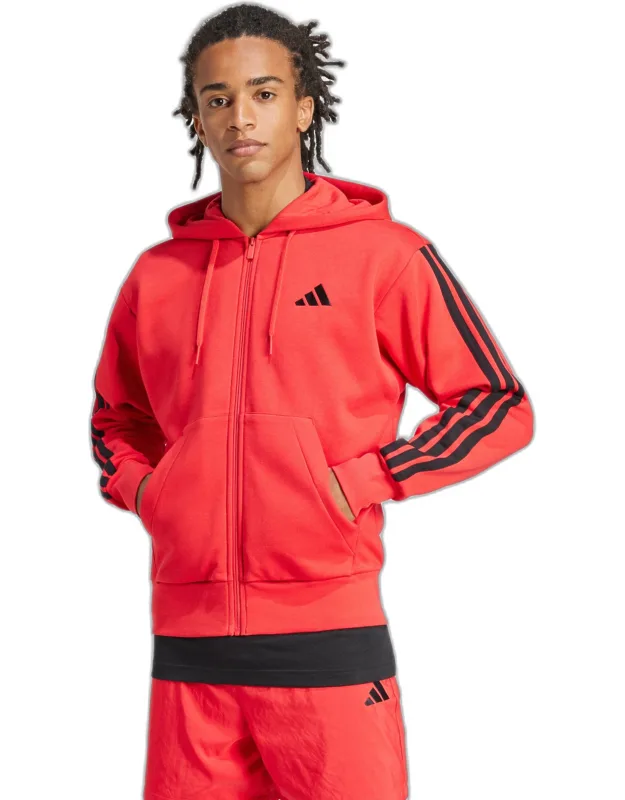 Essentials 3-stripes Fleece Hoodie - Cozy And Sporty Design