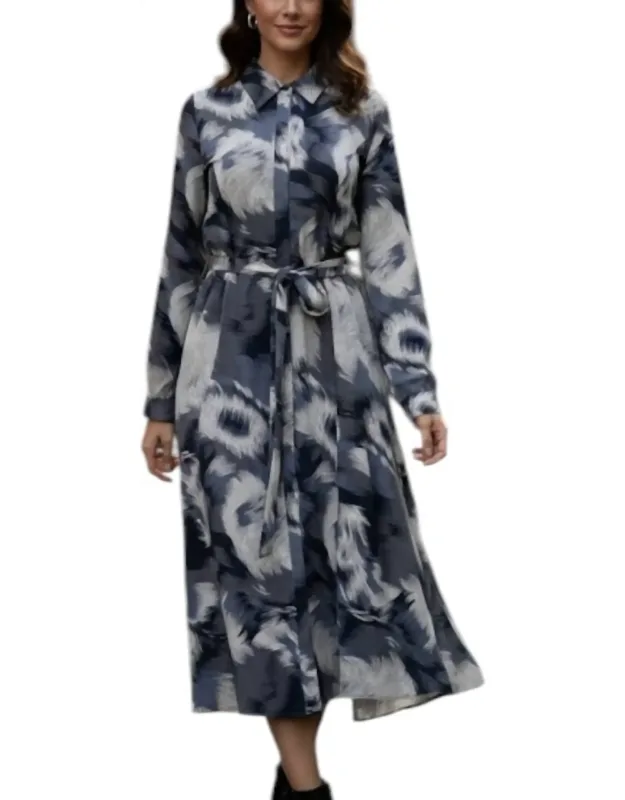 Eye-catching Printed Midi Dress
