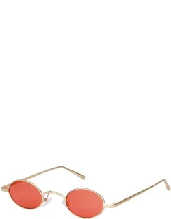 Skinny Steampunk Oval Sunglasses - Vintage Small Designer Goggles - Tiny Sunglasses Shades Sn229