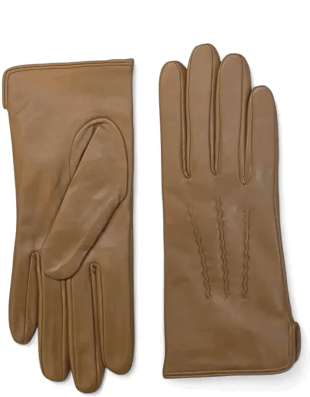 Leather Gloves Winter Warm Wool Lined Touchscreen